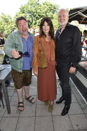 Armin Rohde. Minu Barati, Markus Wahl (CEO Longchamp Deutschland) / Longchamp & Constantin Film Empfang/ Foto: BrauerPhotos / S.Brauer fuer Longchamp